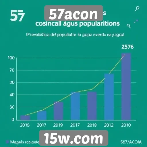 Estatísticas de popularidade do site 57acon